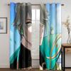 3D kreslené postavičky Sexy Beauty Curtain 2 Panel Obývací pokoj Ložnice Studovna Dětský pokoj Dekorativní závěsy