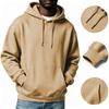 Men's Casual Color Hoodie with Drawstring