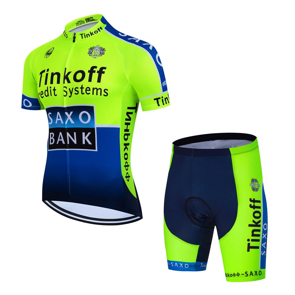 2026Tinkoff saxo bank Cycling Jersey Set Breathable Cycling Shirt Summer Cycling Clothing Mountain Bike Riding Clothes Triathlon