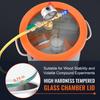 Vacuum Chamber Tempered Glass Lid Vacuum 11.4 L Degassing Chamber Silicone