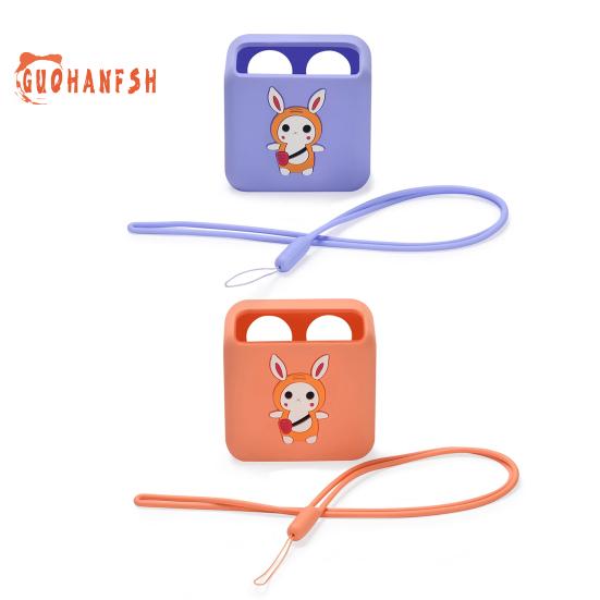 Husă de protecție pentru jucători, rezistentă la șocuri, husă din silicon pentru player audio pentru copii, cu șnur anti-pierdere pentru Yoto - accesoriu de protecție