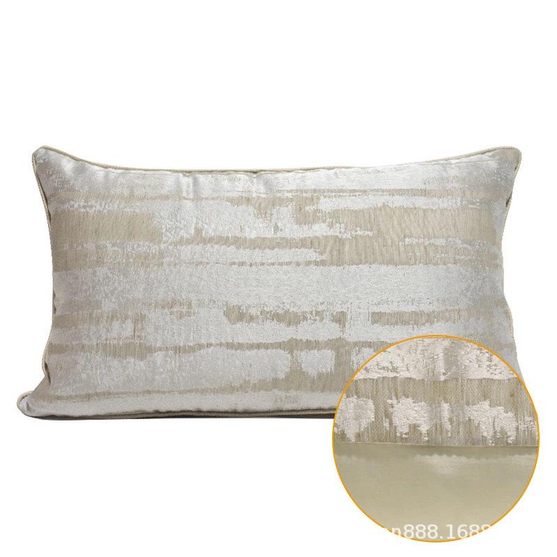 Villa Large Cushion Sofa: Soft Furnishings, Bedroom Furniture, Abstract Pillowcase, Light Luxury Style