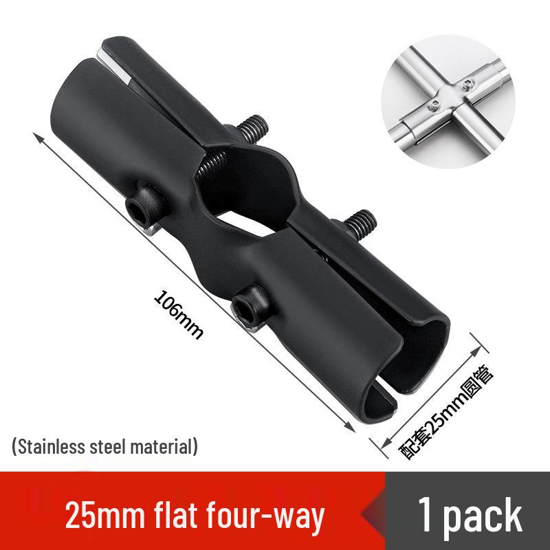 25 Snap-On Stainless Steel Pipe Connectors for Greenhouse Clamps
