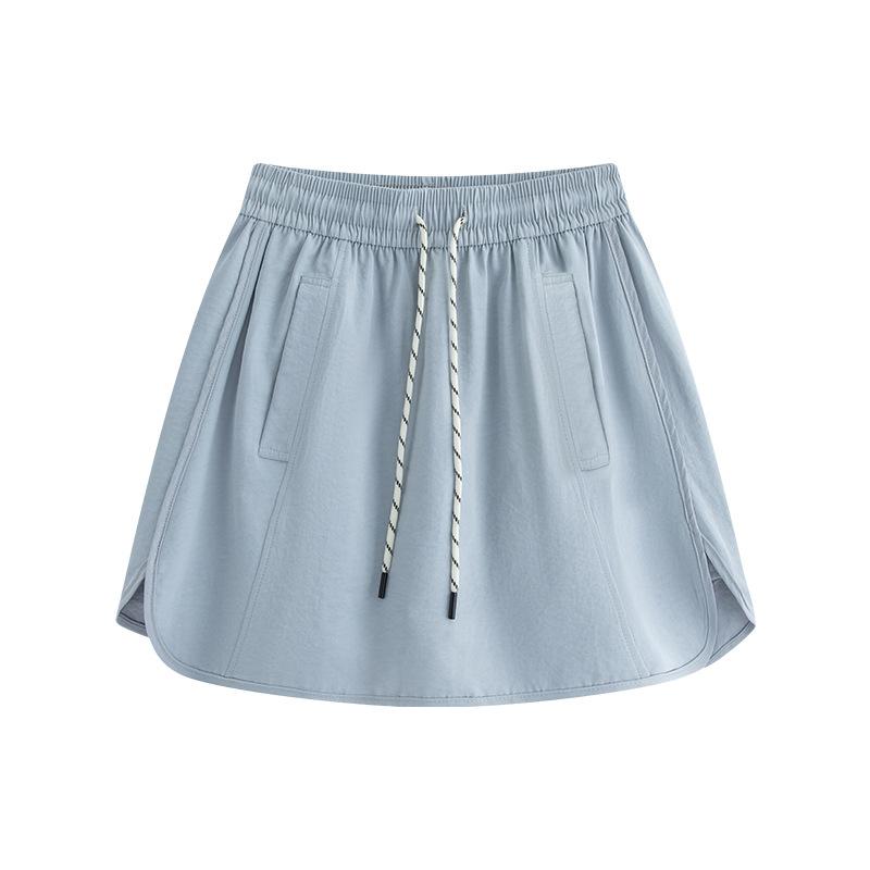Culottes Women's Summer New White Ice Silk Outer Wear Thin Five-point Pants Casual Loose Wide-leg Yamamoto Shorts