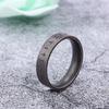 Vintage Viking Rune Ring For Men Unisex Minimalist Distressed Stainless Steel Jewelry