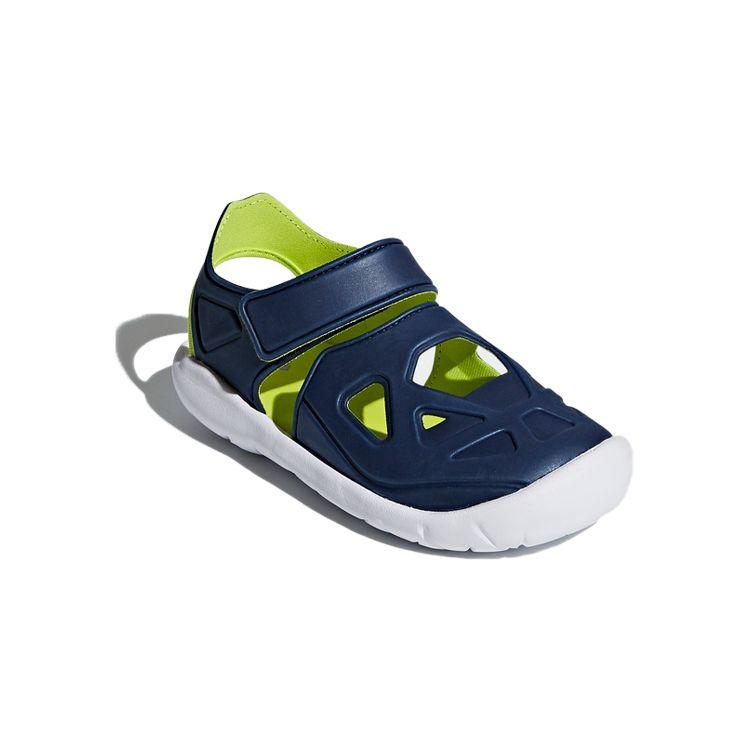 Adidas Fortaswim Space Leather Comfortable Kids Sandals Kids Sandals Deep-Blue Green CQ0082