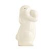 Easter Ceramic Bunny Figurine Holding Egg Look-up Rabbit Statue Sculpture Spring Easter Holiday Party Decoration Ornament