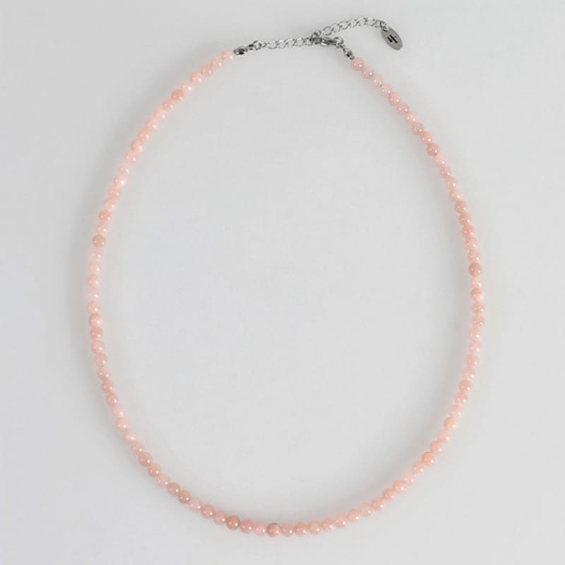 

ВЕЛОСИПЕДНИЙ ТРОФЕЙ BT Намисто з дорогоцінним камінням 08 (4мм Наповнений жадеїт персик) 45cm (men basic)