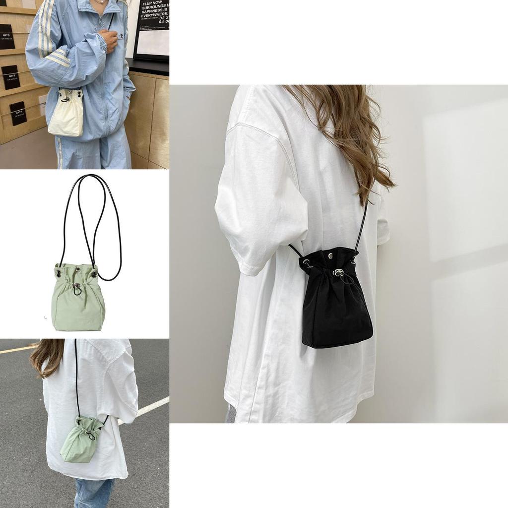 Trendy Korean Mini Nylon Bag Elegant Casual Soft-sided Shoulder Sling Bag