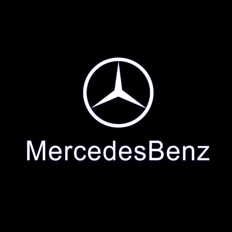 2X Car Door Sign Welcome Light LED Projection Light For Mercedes Benz AMG GLC GLA GLE GLS GL W204 W176 W205 W213 W166 W212 C180