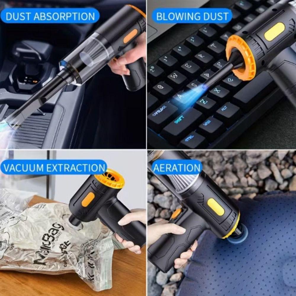 Powerful Suction Wireless Vacuum Cleaner Wet & Dry Portable Vacuum Cleaner  Car Use
