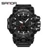 Sanda Youth Fashion Luminous Waterproof Shockproof Alarm Men's Watch