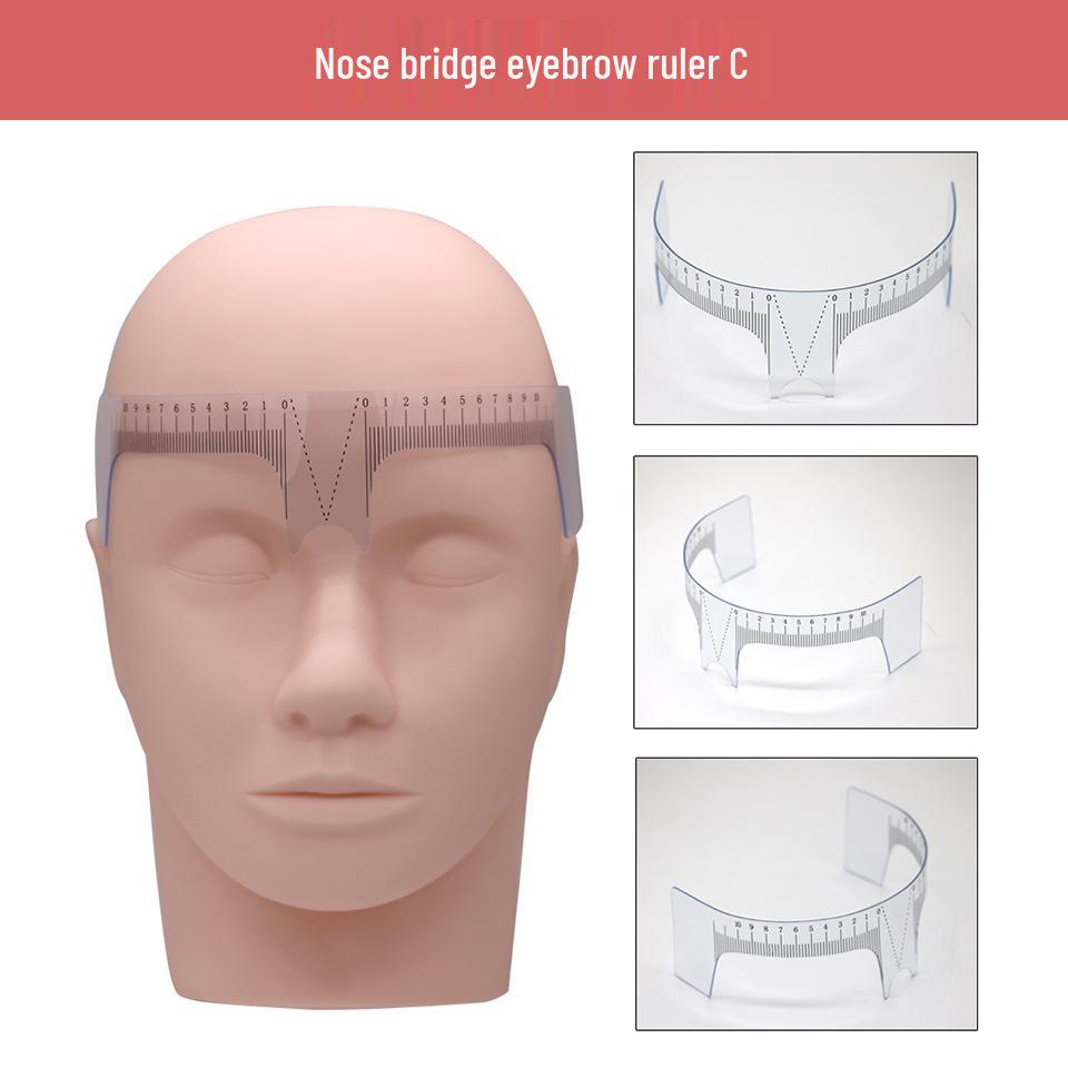 Precision Eyebrow & Nose Positioning Ruler for Symmetrical Makeup