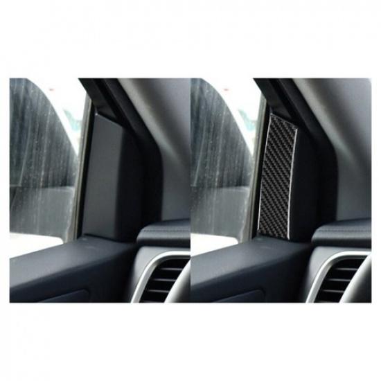 Carbon Fiber Interior A Pillar Cover Sticker For Toyota Highlander 2015 2016 17