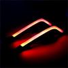 LED Decorative Winglets Body Trim Sticker Fairing Air Deflectors For Increased Motorbike And Electric Bike Visibility 2x