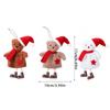 Christmas Tree Decorations Santa Hat Bear Christmas Ornament Fabric Doll Small Pendant For Home Party And Holiday