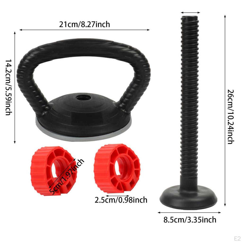 Adjustable Kettlebell Handle Converter for Dumbbell to Weight Plates