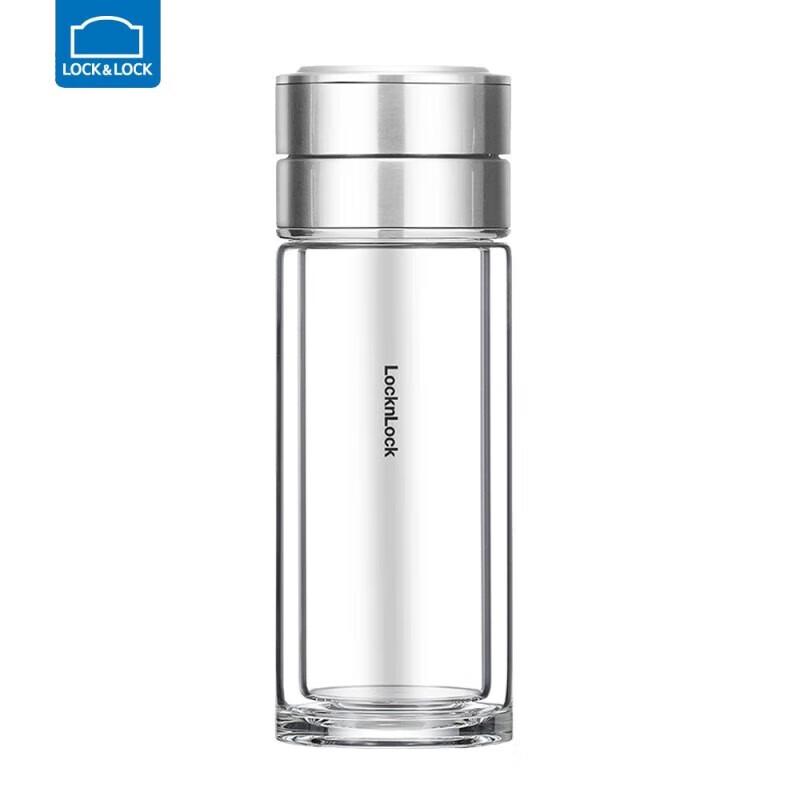 Lock&Lock Tea Infuser Double-Layer Glass Mug 350ml