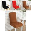 Soft Chair Cover Solid Color Elastic Slipcovers For Dining Room