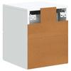 Wall Mounted Nightstand White 34.5 x 33 x 40 cm Particleboard