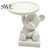 Desk Tidy Polar Bear Key Dish Bowl for Entryway Table 3D Printed Cute Statue Storage Tray with Cartoon Animal Figurine Candy Indoor Home Decor