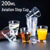 Fangcaodi 200ML Disposable Hard Plastic Cups, 60-Count