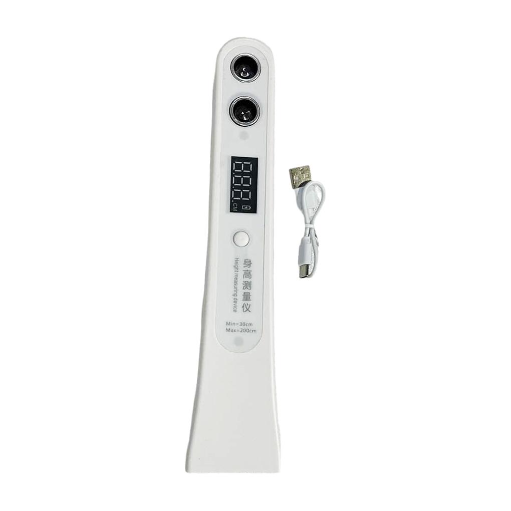 

Умное цифровое устройство для измерения роста Ультразвуковой инструмент для измерения роста Ручное беспроводное устройство для измерения роста для ребенка белый