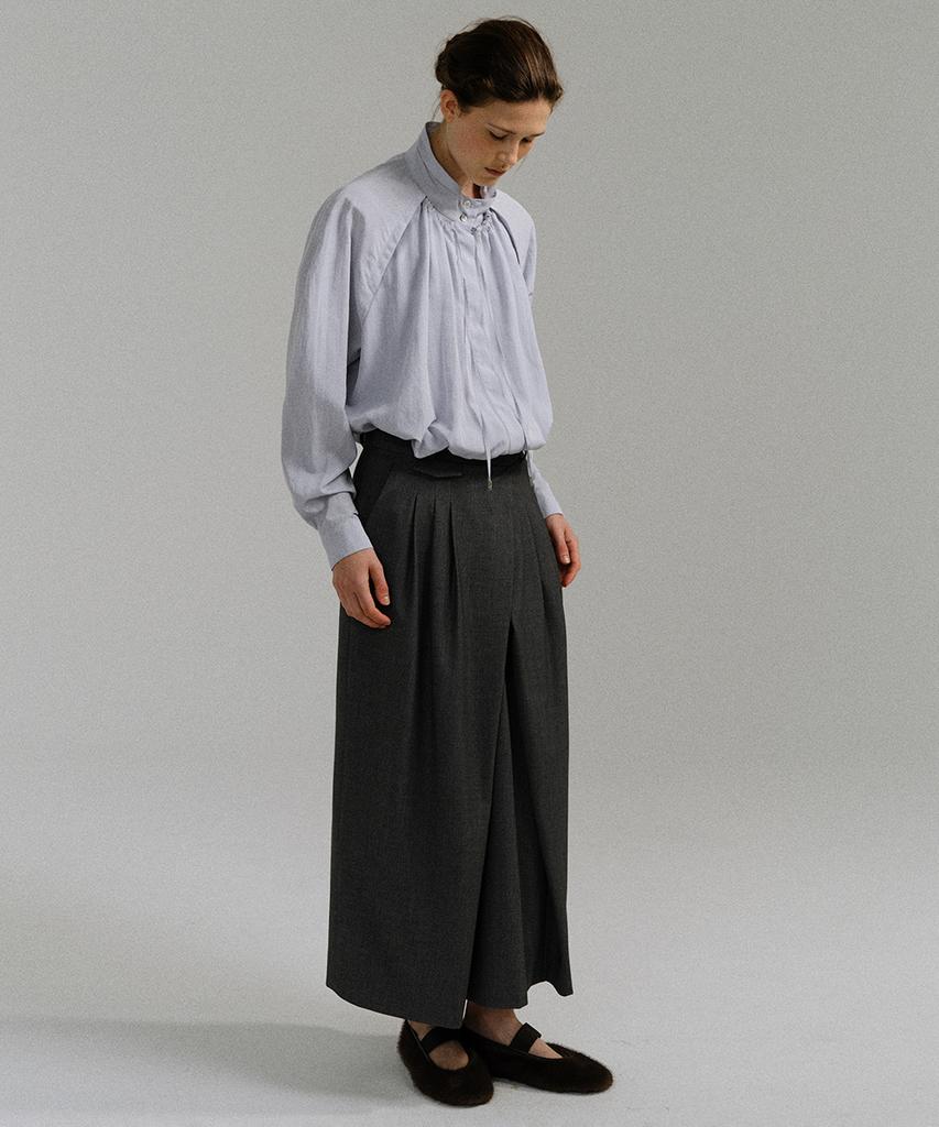 Aubeuawo Bud Wrap Skirt (Grey)