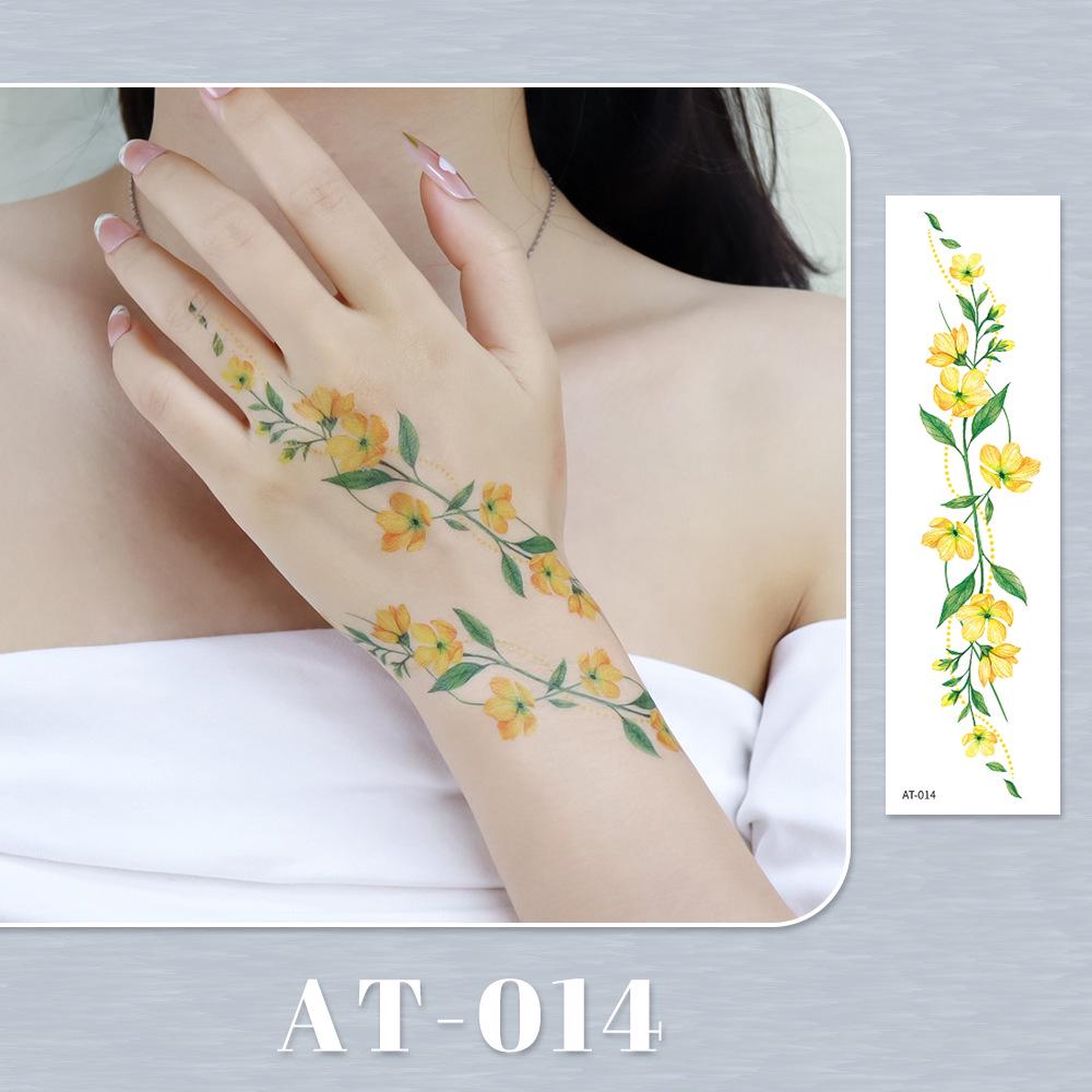 Rikaron Laser-Engraved Rose Tattoo Sticker – Non-Reflective Cute Collarbone Design