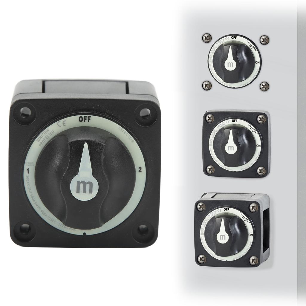 Marine Battery Selector Switch 4 Position Isolator Power Circuit Cut Off Switch for Boat RV