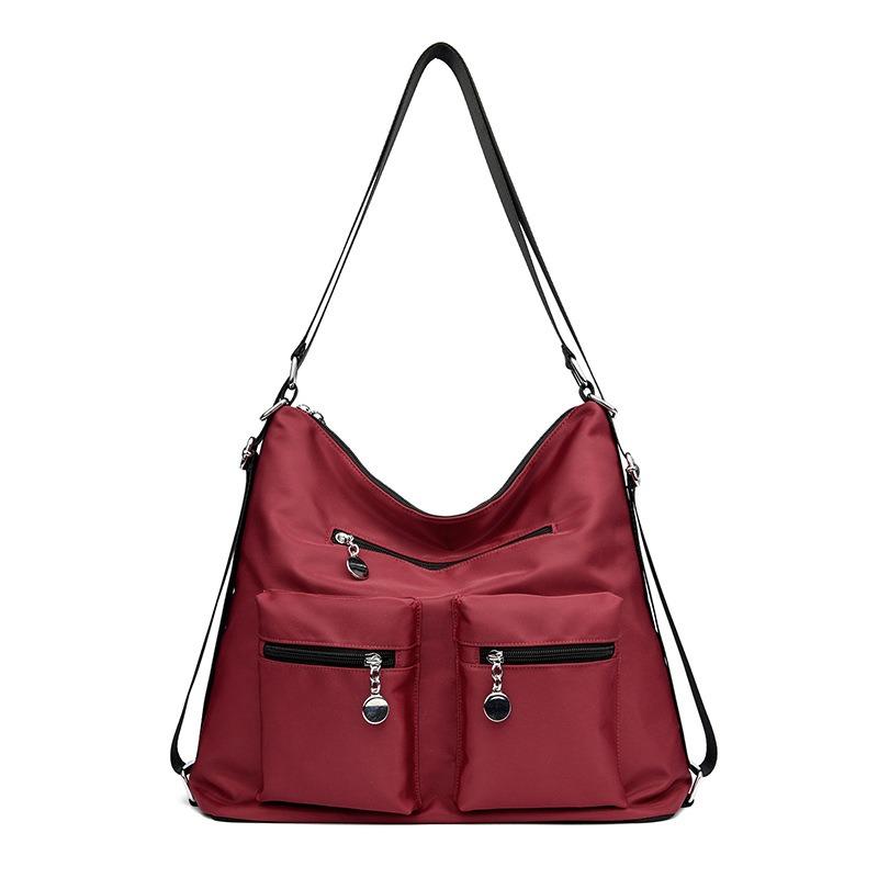 Women's Large Shoulder Bag Fashion Outdoor Travel Crossbody Bag Large Capacity Handbag Waterproof Nylon Cloth Bag