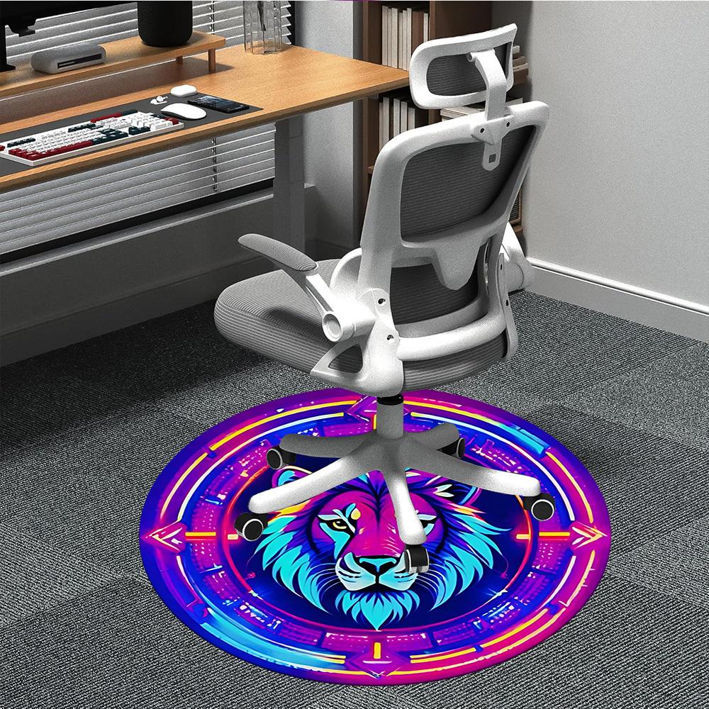 

1pc Lioness Chair Carpet for Office - Durable, Ideal for Chair Mats, Stylish & Functional Decorative Rug yy260203044 80cm by 80cm