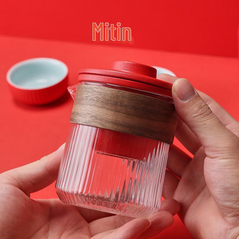 Chating Auspicious Ceramic Travel Tea Set