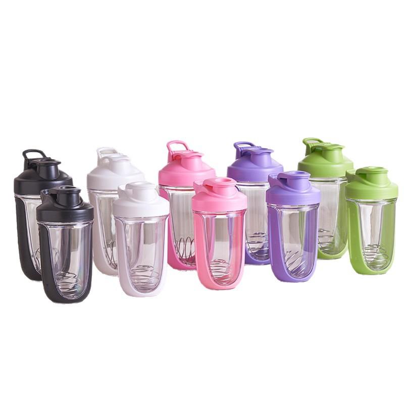 Water bottle100ML Double Sealed Plastic Cup Fitness Sports Water Cup with Handle Protein Powder Shaking Cup Milkshake Mixing Cup