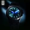 Cooperson's hoogwaardige waterdichte en ultradunne herenhorloge datum imitatie mechanisch horloge