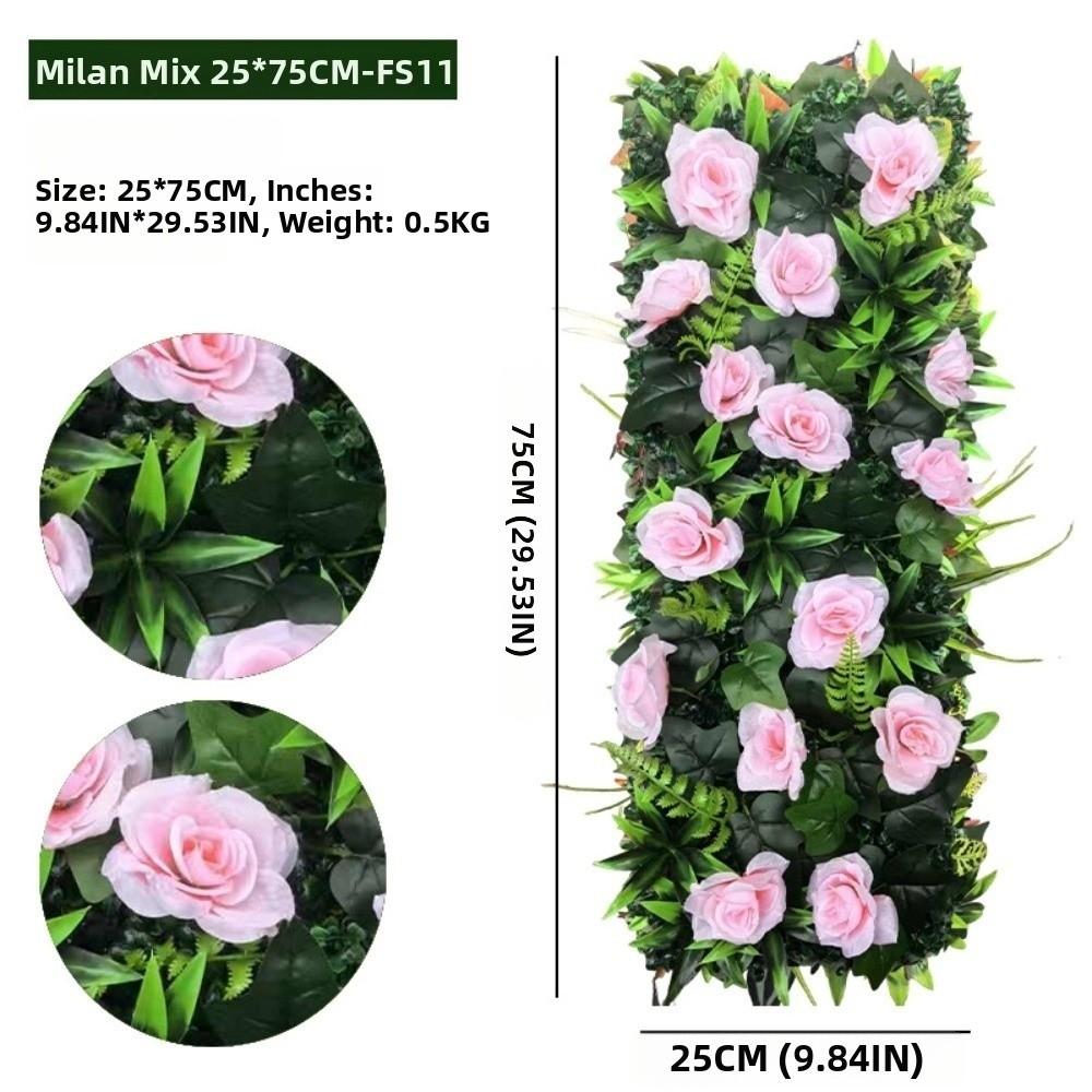Realistic Artificial Plant Grass Wall Ivy Vibrant Greenery Faux Jungle Grass Panel Rattan Leaves Branches