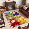 Teletubbies Personalized Name Area Rug Suitable for Living Rooms Decorate Room Dormitory Foyer Antislip Carpet Anime Office Decor