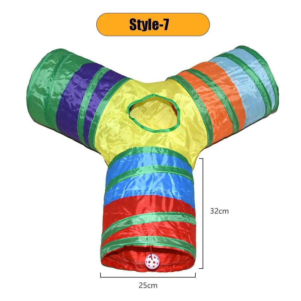 Breathable Cat Tunnel Tube Polyester+Steel Wire Pet Fun Play Toy Portable Cat Nest  Cat