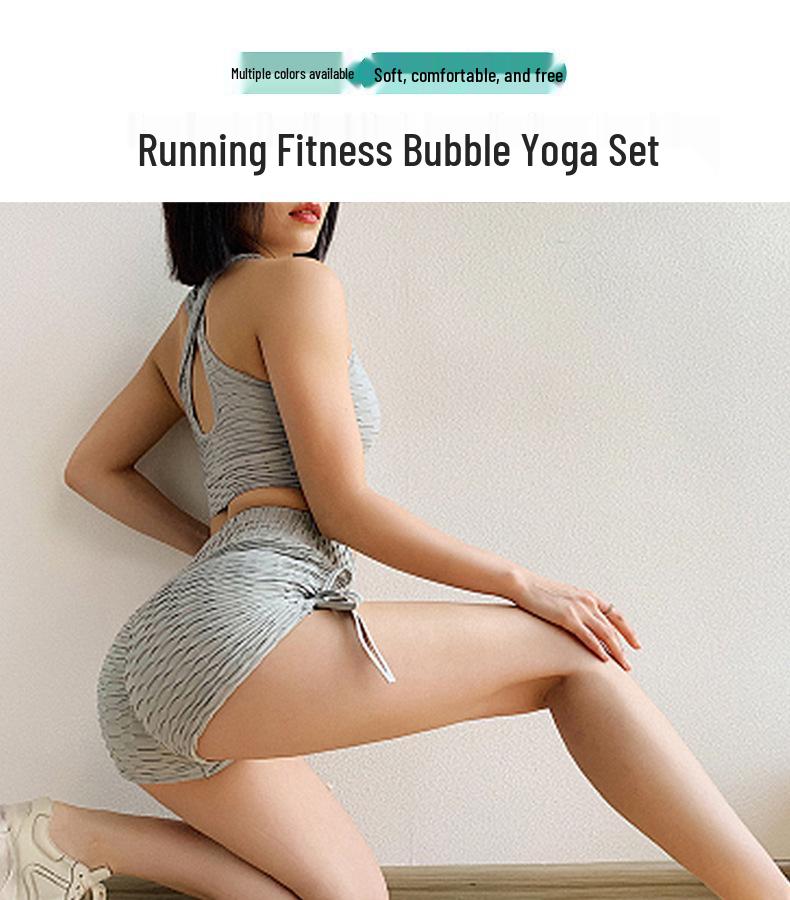 Cross-Border Yoga Shorts & Sports Bra Set - High Waist, Hip Lift, Women's Fitness Apparel