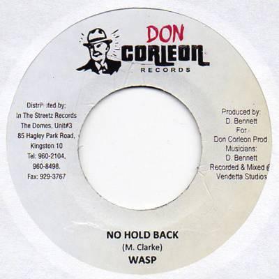 

7inch Record WASP No Hold Back NONE Don Corleon Rec Jamaica Reggae Ska Dub Used