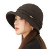Fisherman's Hat Autumn and Winter Warm Hat for Women  Casual and Versatile Basin Hat  Big Head Circumference Small Bucket Hat