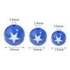 12 16 20mm Colorful Acrylic Round Beads Star Pattern Loose Spacer Beads For DIY Charm Bracelet Earrings Jewelry Making Supplies