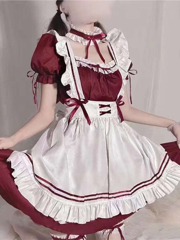 Christmas Maid Lingerie Dress Sweet Bunny Girl Costume Rabbit Woman Set Cosplay Costume Role Play Uniform Stage Performance Set