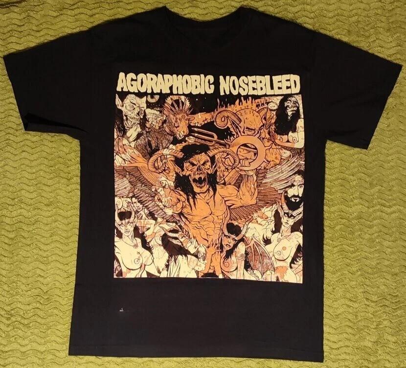 Agoraphobic Nosebleed Unisex cotton Black T-Shirt S-5XL Twoside Unisex T-Shirt L