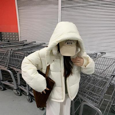 Loose Stand-up Collar Hooded New Women's Winter Thickened Warm Bread Clothes Cotton Clothes