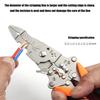 Multifunctional 14 In 1 Wire Stripper Tool Wire Repair Tool For Electricians With Folding Design And Ergonomic Handle