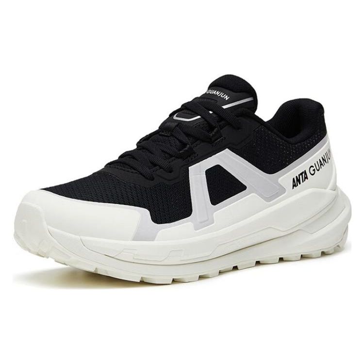 Anta Champion All-Weather Series Lightning Lite Non-Slip Durable Low-Top Running Shoes Women Running Shoes Black White 122325661A-2