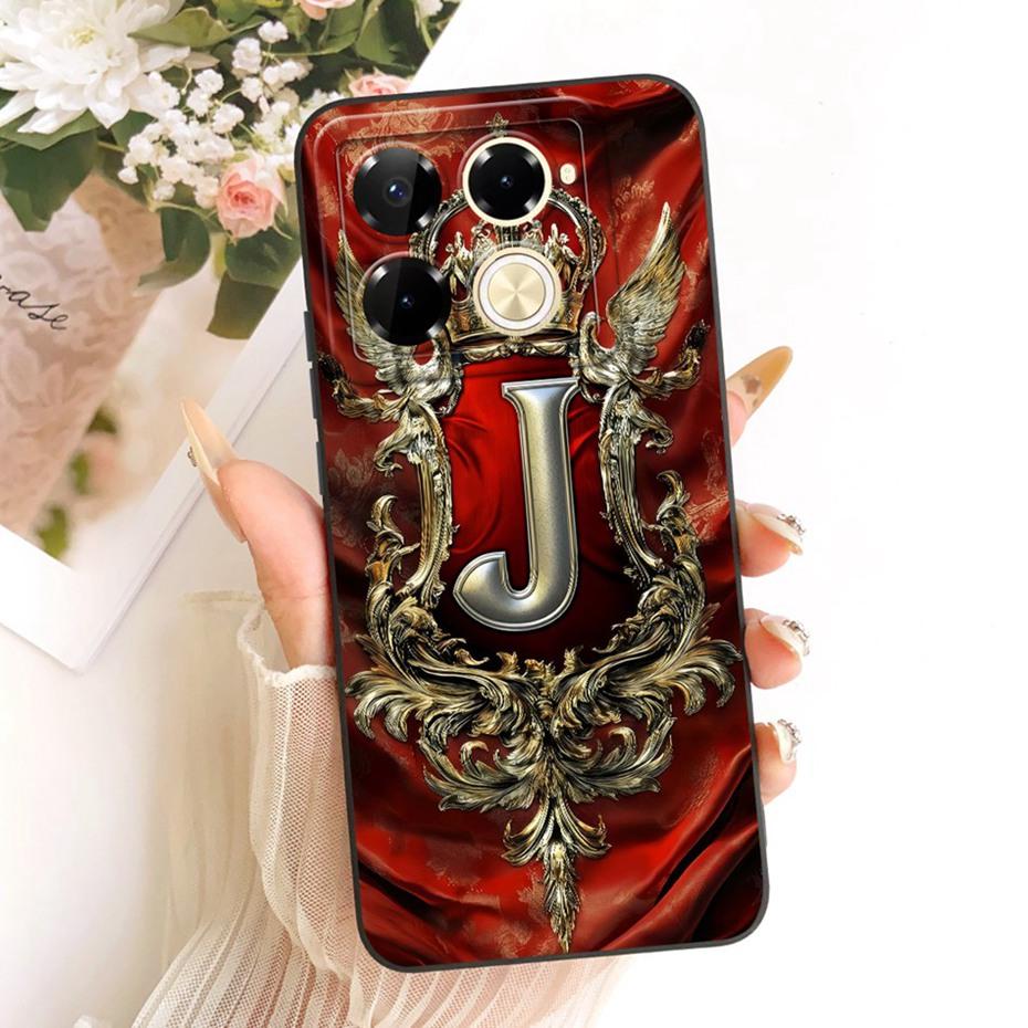 Fashion Crown Letter Couple Phone Case For Infinix Note 40 Pro Plus 5G 4G Note40 40Pro 40Pro+ Soft Silicone Cases Covers Bumpers