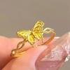Elegant 2026 Gold Butterfly Ring for Women: Light Luxury & Versatile Gift for Her