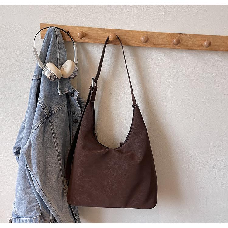 Retro Tragetasche im koreanischen Stil - Herbst/Winter Große Kapazität Vielseitige Schultertasche